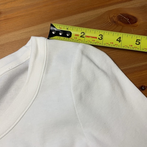 Talbots Petite Bright White 100% Pima Cotton T Shirt - Picture 4 of 12